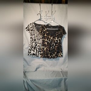 I.N. Studio leopard & cheetah blouses